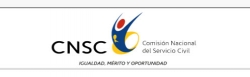 Gráfica alusiva a logo de Comisión Nacional del Servicio Civil