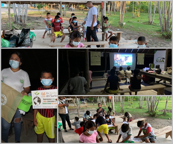 imagen alusiva a  Taller lúdico recreativo con la población infantil de la comunidad indígena de Concordia