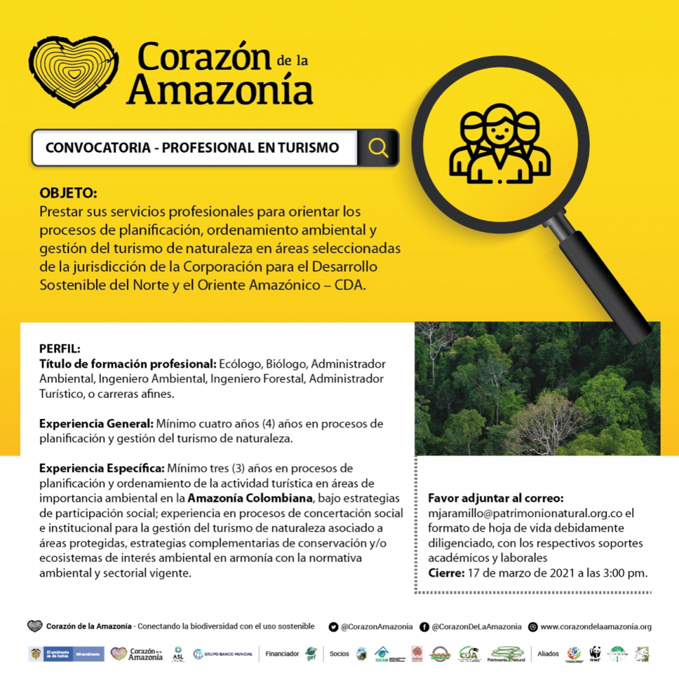 imagen alusiva a  CONVOCATORIA: PROFESIONAL EN TURISMO 