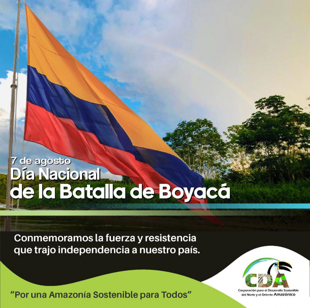 imagen alusiva a  Hoy la Corporación CDA se suma a la conmemoración de la Batalla de Boyacá