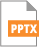 Gráfica que identifica la extensión del archivo pptx